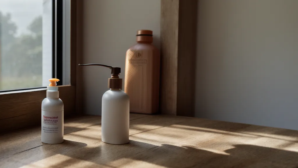 Protector solar aplicado después de un peeling químico como parte del cuidado corporal en casa
