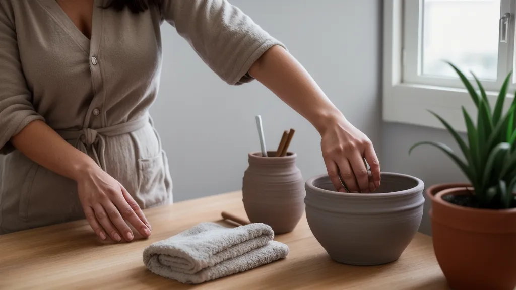 Primer plano de exfoliante corporal granulado en un frasco de vidrio, parte de mi protocolo de belleza casero para piel suave