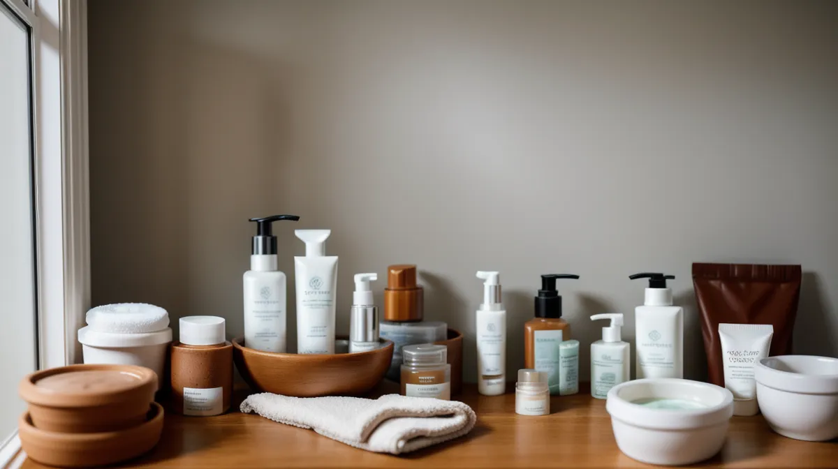 Exfoliación corporal física y química comparadas lado a lado, peeling en casa para el cuidado de la piel