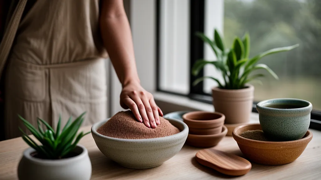 Exfoliación casera en seco sobre piel seca antes de la ducha, protocolo de cuidado corporal