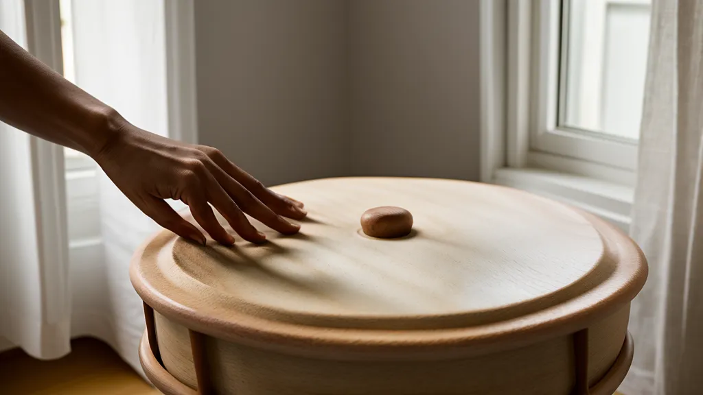 Tabla moldeadora de madera usada para trabajar el contorno abdominal en casa