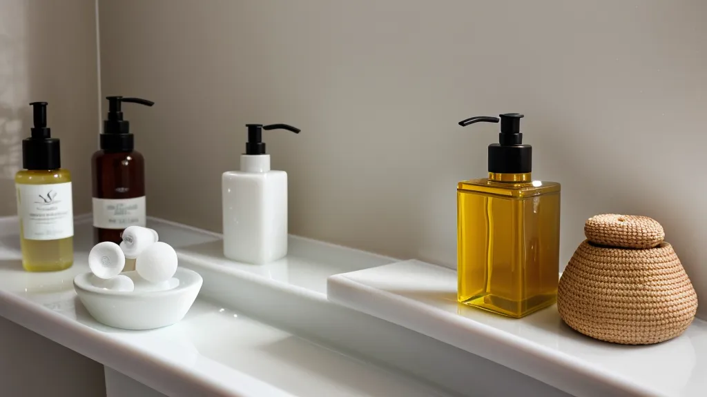 Elementos de natación junto a productos hidratantes, parte de mi rutina de cuidado corporal en casa