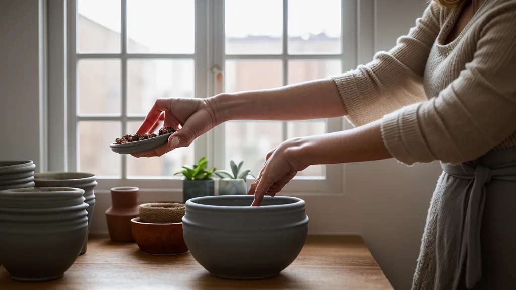 Frasco de ácido para peeling químico casero y taza de café en la mesa de cuidado en casa