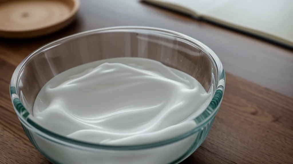Bol de vidrio con gel exfoliante y espátula de madera, parte de un peeling casero para el rejuvenecimiento facial